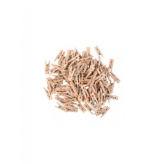 Set 100 clestisori rufe 25 mm natur pentru activitati de creatie
