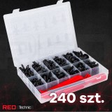 Set universal cleme pentru tapiterie, 240 elemente, Red Technic
