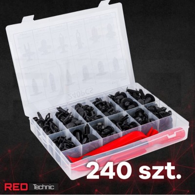 Set universal cleme pentru tapiterie, 240 elemente, Red Technic foto