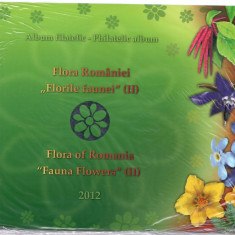 Album filatelic, Flora Romaniei Florile faunei (II), 2012, Romania, nest.