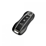 Carcasa Cheie Porsche 3 Butoane, LAMA Metalica Inclusa, Compatibila, Fara Electronica/Sigla