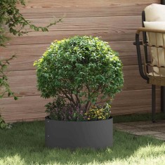 vidaXL Ghivece pentru grădină 5 pcs Negru 40 x 40 x 20 cm Oțel