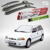 Cumpara ieftin Ștergătoare Suzuki Swift MA 5 Uși 1996-2003 | Set Față și Spate Flat &ndash; TeamCar&reg;