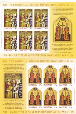 ANUL SFINTILOR IMPARATI CONSTANTIN SI ELENA,MINICOALA,2013,Lp.1980b,MNH **. foto