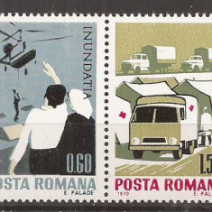 Romania - 1970 - INUNDATIA I, SERIE, Nestampilat
