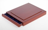 Cutie din lemn pentru monede, Nova Exquisite, pentru 35 monede de 27.5 mm 35 x 27,5mm