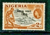 Nigeria 1956 - Royal Visit, supratipar, neuzat