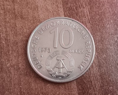 C50 - Moneda foarte veche - Germania Democrata DDR - 10 mark - 1973 foto