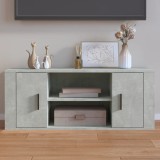 vidaXL Comodă TV, gri beton, 100x35x40 cm, lemn prelucrat