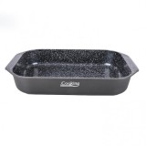 Tava ceramica cuptor aluminiu turnat 39.5x26x6.3cm negru Heinner DNC57163