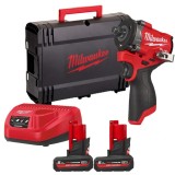 Cheie compacta de impact &frac12;, &sup3; Milwaukee M12 FCIWF12G3-502X FUELtm cu inel de fixare, 1 x acumulator M12 HB5, 1 x incarcator C12 C, 1 x cutie HD, cod 4