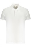 Calvin Klein Jeans Tricou polo barbati, cu imprimeu uni, Regular fit, Alb, S