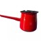 Ibric emailat (negru-rosu) 12 cm, 720 ml Resigilat Handy KitchenServ
