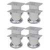 VidaXL Picioare de canapea rotunde, 8 buc., 60 mm, crom 3051485
