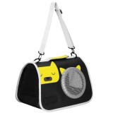Geanta pentru transport animale mici, pentru caine si pisica, pliabila, 24x40x24 cm, negru Household NewTrend