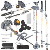 Motocositoare multifunctionala 4 in 1, pe benzina, motor in 2 timpi, putere 4 Cp, Powermat