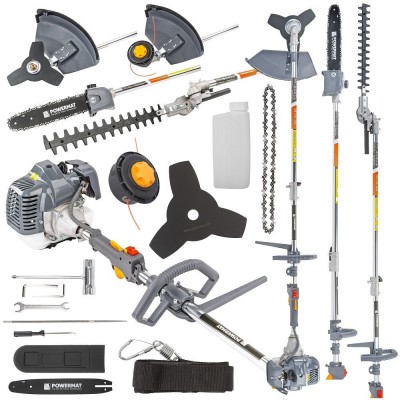 Motocositoare multifunctionala 4 in 1, pe benzina, motor in 2 timpi, putere 4 Cp, Powermat foto