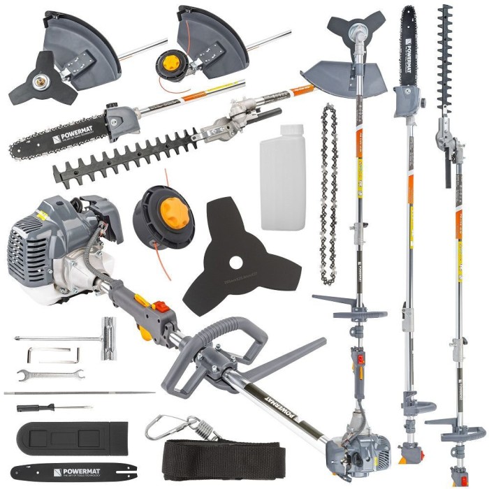 Motocositoare multifunctionala 4 in 1, pe benzina, motor in 2 timpi, putere 4 Cp, Powermat