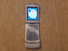 Telefon Rar Clapeta Motorola Razr V3 Silver Liber retea Livrare gratuita! foto