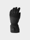 Mănuși de schi Thinsulate pentru bărbați - negre, 4F Sportswear