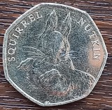 (M1430) MONEDA ANGLIA - 50 PENCE 2016, 150 ANI SQUIRREL NUTKIN (VEVERITA NUTKIN)