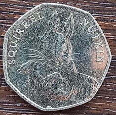 (M1430) MONEDA ANGLIA - 50 PENCE 2016, 150 ANI SQUIRREL NUTKIN (VEVERITA NUTKIN)