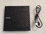 DVD writer extern ASUS SDRW-08D2S-U LITE, 8X, ultra-subtire, Windows si Mac OS