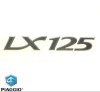 Emblema scris &bdquo;LX 125&rdquo; originala Vespa LX 4T AC 125cc - montaj lateral
