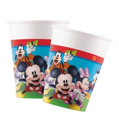 Set 8 pahare din carton Mickey Mouse si Casa Distractiei , 8.7 cm - Copie