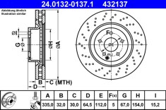 ATE 24.0132-0137.1 Disc frana