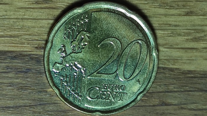 Grecia - moneda de colectie - 20 euro cent 2023 - A doua harta a Europei - XF+