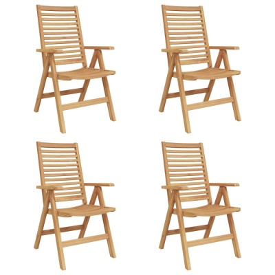 Scaun 4 buc. Maro Lemn solid de tec Convertibil foto