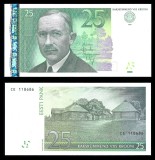 ESTONIA █ bancnota █ 25 Krooni █ 2002 █ P-84 █ UNC █ necirculata