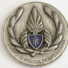 QW1 6 - Medalie - tematica militara - Politia penitenciarelor - Italia