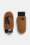 UGG mănuși femei, culoarea maro, 101099