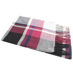 Fular barbatesc cu franjuri