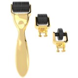 Cumpara ieftin Derma Roller 3 in 1 cu ace din titan, 0.5 1.0 1.5 mm , tratament pentru regenerarea pielii, reducerea ridurilor, cicatricilor si vergeturilor