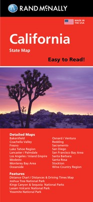 Rand McNally Easy to Read: California State Map foto