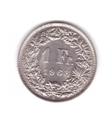 Moneda Elvetia 1 franc 1968 B, stare foarte buna, curata foto