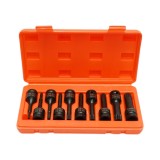 Trusa chei tubulare biti spline XZN M5-M18, patrat 1/2 inch Cr-Mo 10 piese Breckner Germany