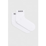 BOSS șosete 2-pack bărbați, culoarea alb 50491208