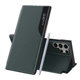 Husa Samsung Galaxy S25 Ultra Eco Leather View flip tip carte, verde
