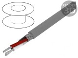 Cablu Alpha Essential C&amp;C 3x28AWG PVC gri &icirc;nchis 30,5m