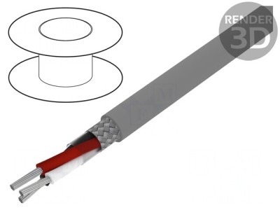 Cablu Alpha Essential C&amp;amp;C 3x28AWG PVC gri &amp;icirc;nchis 30,5m foto
