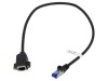Prelungitor RJ45 S/FTP Cat6a Negru 0,5m, Goobay