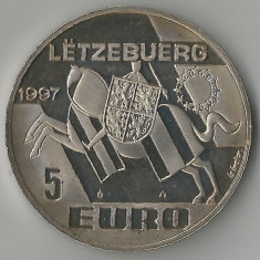 Luxemburg, 5 euro comemorativ, 1997