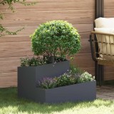 VidaXL Vază pentru Grădină Antracit 60 x 60 x 50 cm Oțel