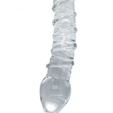 Dildo Hearty, Sticla Premium, 20 cm, Passion Labs, Glass Series