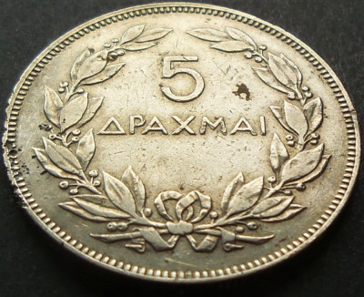 Moneda istorica 5 DRAHME - GRECIA, anul 1930 *cod 1603 - VEZI POZELE foto