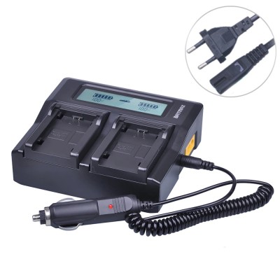 Incarcator dual FAST Charge pt acumulatori NP-FZ100 Sony Alpha A7 III A9 A7 IV foto
